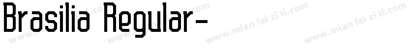 Brasilia Regular字体转换